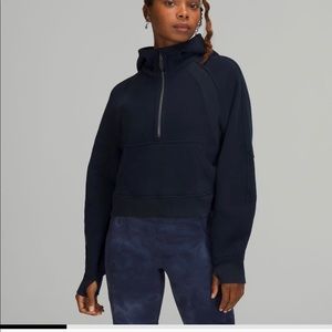 Oversized Scuba Half Zip- True Navy M/L